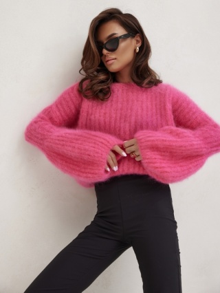 SWETER PUSIA PREMIUM amarantowy