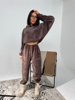 Spodnie QUEEN czekoladowe LA manuel