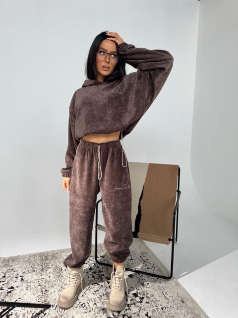 Spodnie QUEEN czekoladowe LA manuel