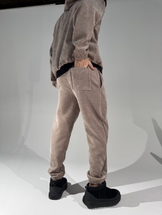 Spodnie męskie KING beż LA MANUEL