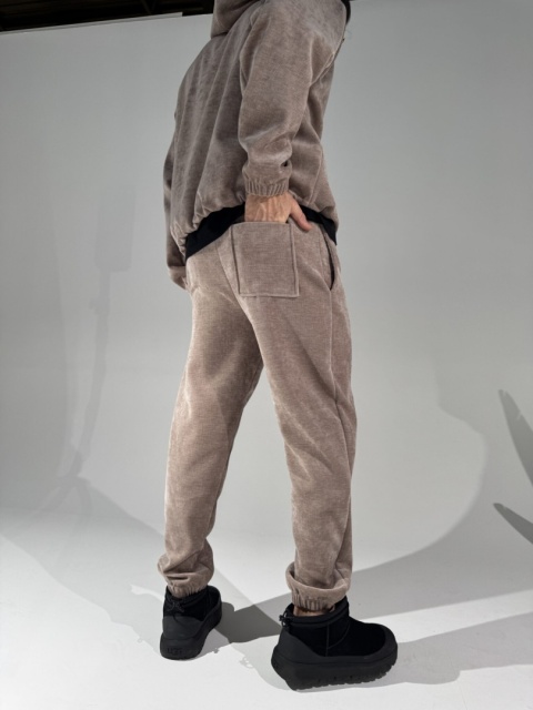 Spodnie męskie KING beż LA MANUEL