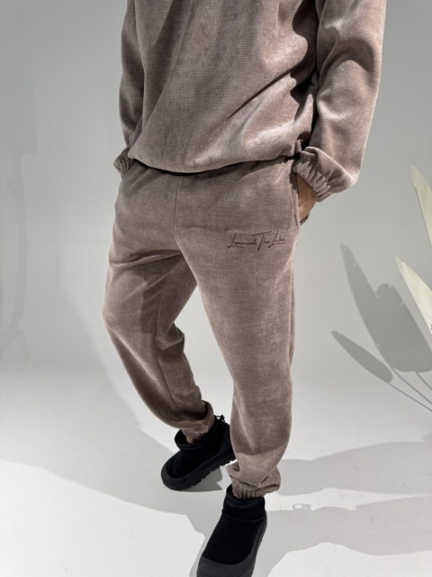 Spodnie męskie KING beż LA MANUEL