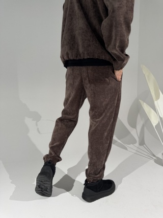 Spodnie męskie KING czekoladowe LA MANUEL