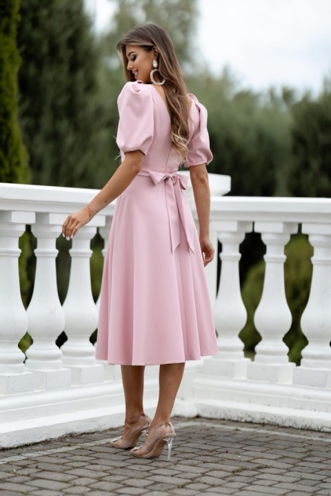 Sukienka Sheila midi puder róż Lacoria