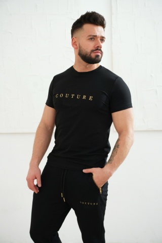 T-SHIRT MĘSKI BG FITO | CZARNY