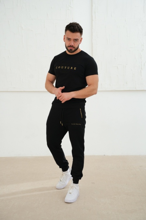 T-SHIRT MĘSKI BG FITO | CZARNY