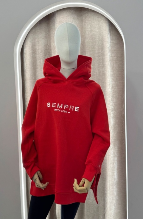 BLUZA Sempre RUBBY czerwona