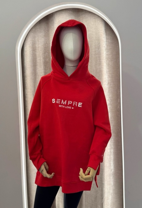 BLUZA Sempre RUBBY czerwona