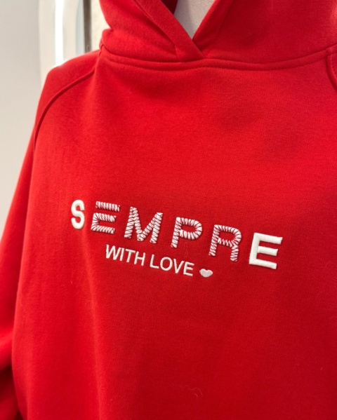 BLUZA Sempre RUBBY czerwona