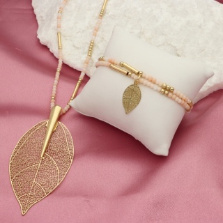 Bransoletka jesienny liść B98213