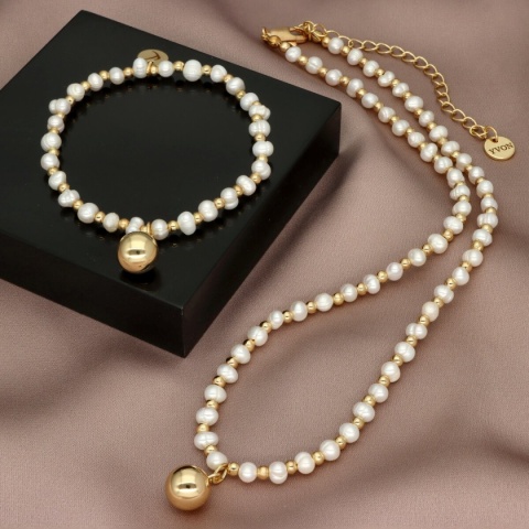 Bransoletka z pereł naturalnych B97409