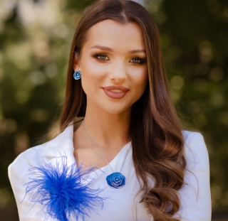 Broszka z piór marabuta BR97705