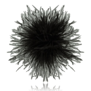 Broszka z piór marabuta BR97708