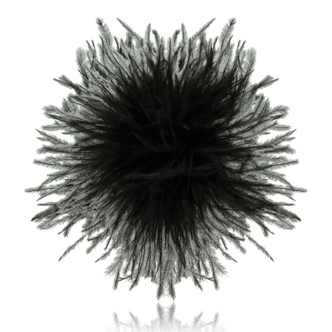 Broszka z piór marabuta BR97708