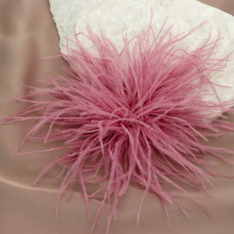 Broszka z piór marabuta BR97702