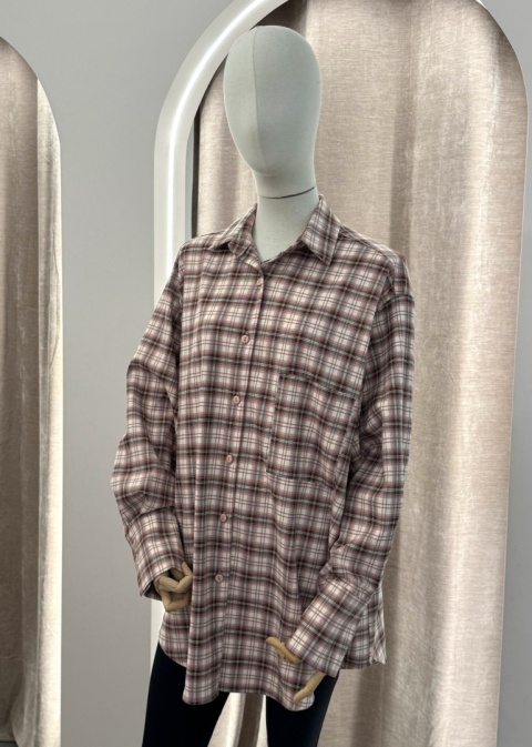 KOSZULA AURA CZEKOLADA Z RÓŻEM Sempre with love