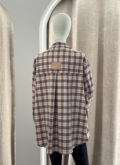 KOSZULA AURA CZEKOLADA Z RÓŻEM Sempre with love