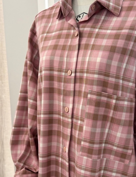 KOSZULA AURA PINK z CAMELEM Sempre with love