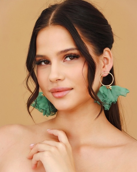 Kolczyki jedwabne E98075