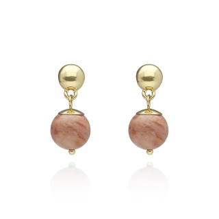 Kolczyki z rodonitem E97511