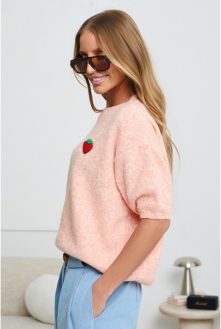 SWETER Z KRÓTKIM RĘKAWEM