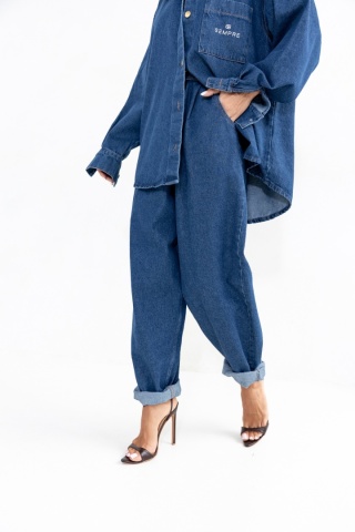 SPODNIE JEANS NIEBIESKIE Sempre