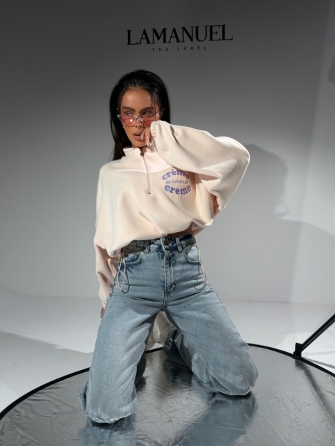 Bluza CREME cotton LA MANUEL