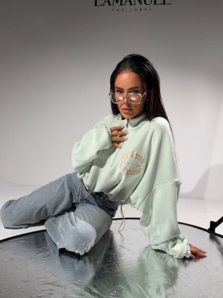 Bluza CREME MATCHA LA MANUEL