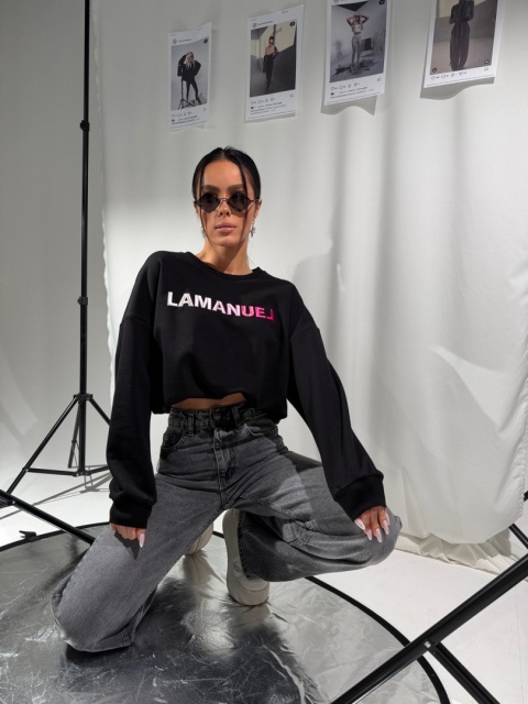 Bluza OMBRE black la manuel