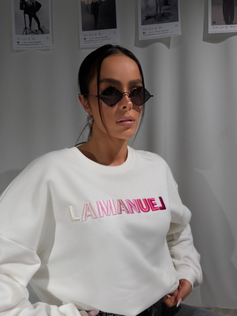 Bluza OMBRE ecru la manuel