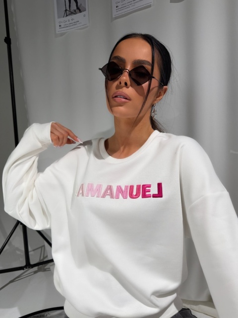 Bluza OMBRE ecru la manuel