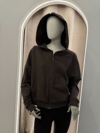 Bluza z kapturem na zamek -Nooda brązowa