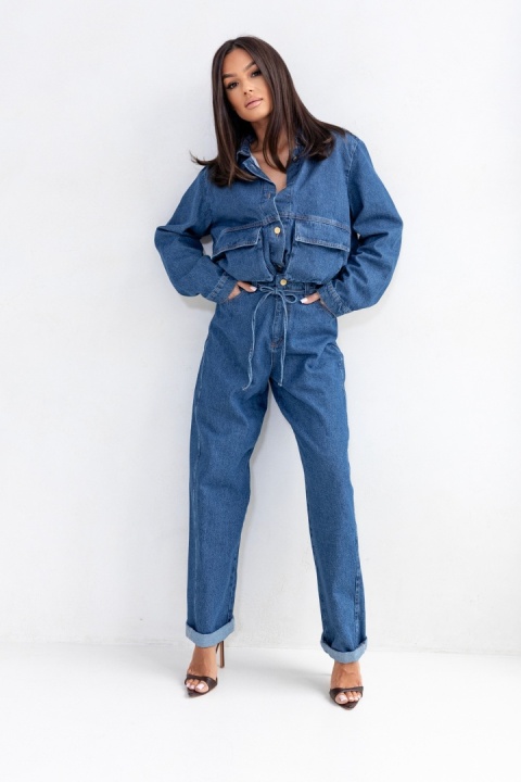 KURTKA JEANS MICHELLE niebieska sempre