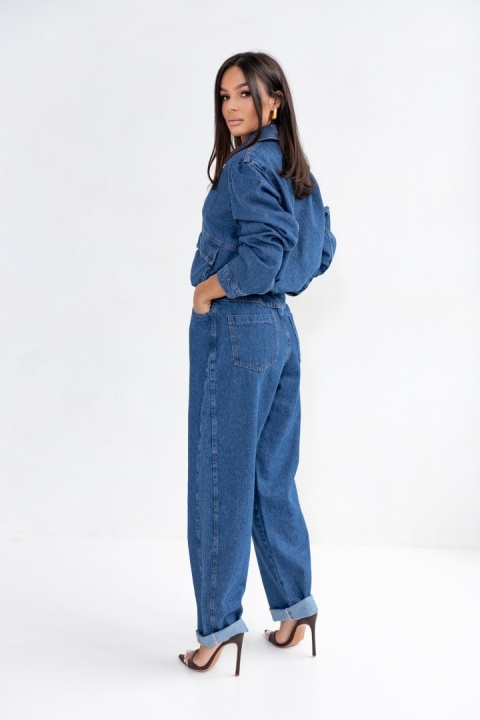 KURTKA JEANS MICHELLE niebieska sempre