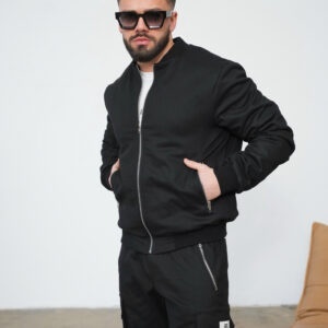 KURTKA MĘSKA BG REPEAT | CZARNY