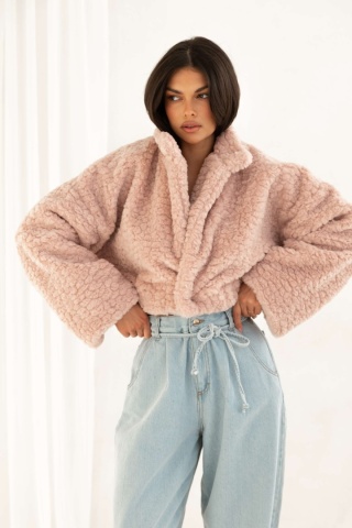 KURTKA MONA Pudrowy róż Sempre with love