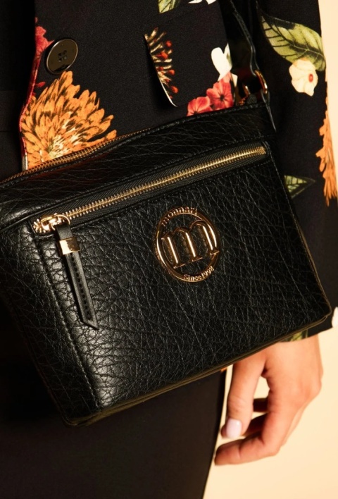 Monnari-Czarna torebka damska z małą saszetką