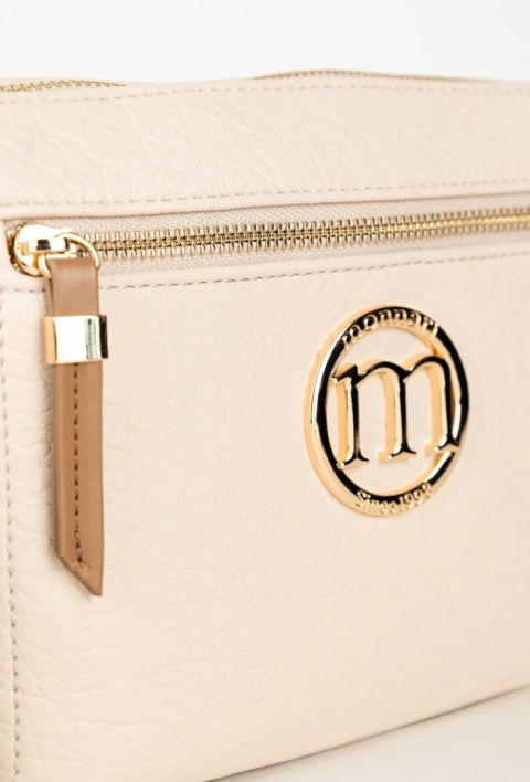Monnari-Beżowa torebka damska z małą saszetką