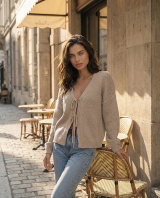 SWETER SCARLET Cocomore beżowy