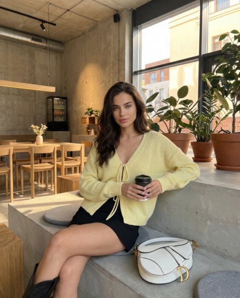 SWETER SCARLET Cocomore żółty