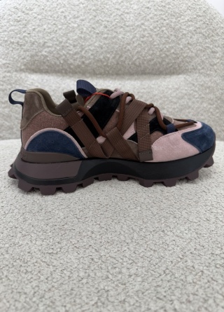 Sneakersy różowo-brązowe GD-XF-234