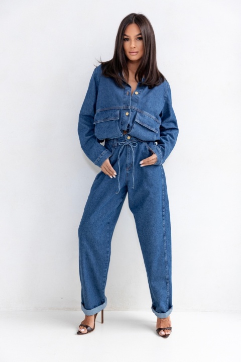 Spodnie JEANS MICHELLE Niebieskie