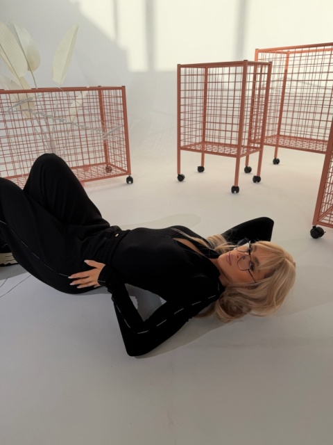 Spodnie TURN czarne la manuel