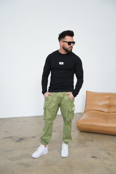 T-SHIRT LONGSLEEVE MĘSKI BG DOOM | CZARNY