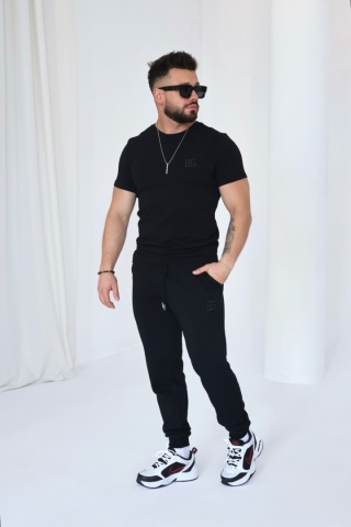 T-SHIRT MĘSKI BG BOND | CZARNY