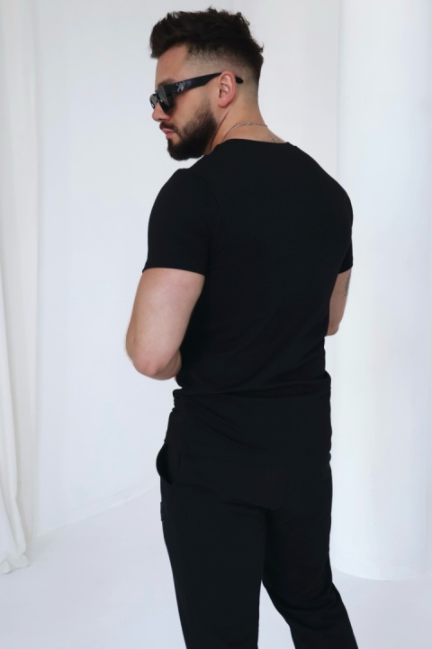 T-SHIRT MĘSKI BG BOND | CZARNY