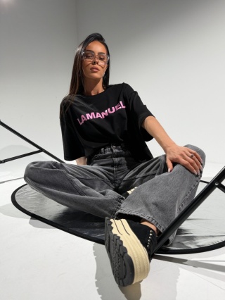 Tshirt BLANK czarny la manuel