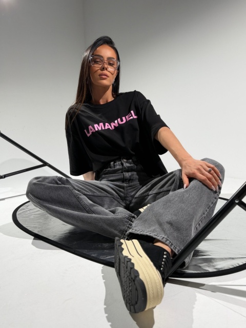 Tshirt BLANK czarny la manuel