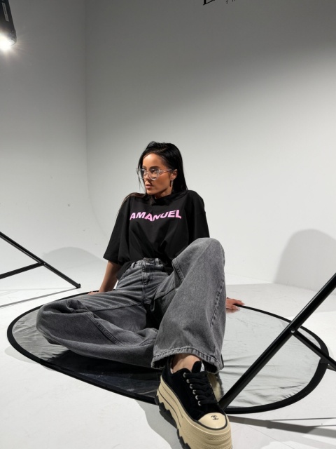 Tshirt BLANK czarny la manuel