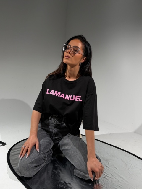 Tshirt BLANK czarny la manuel